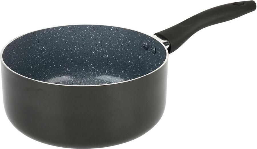 Aluminium Steelpan Keramische Pan Gezond Koken Snelle Warmteverdeling Ø 20 cm Lichtgrijs