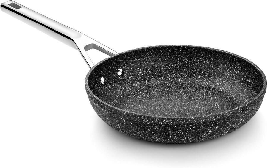Aluminium Steelpan Kookpan Inductie Lekkere Maaltijden Antiaanbaklaag 24 cm Zwart