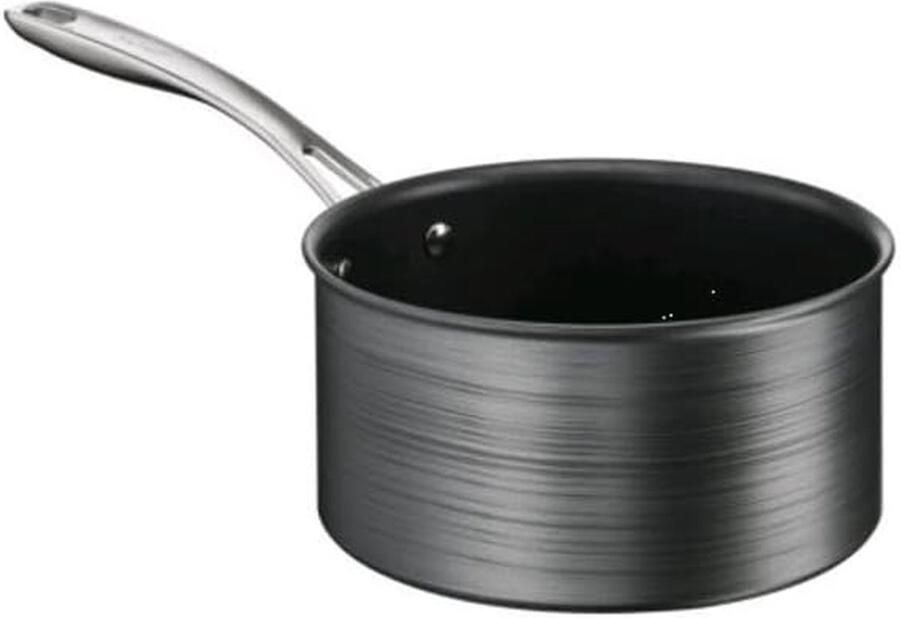 Aluminium Steelpan Kookpan Sauspan Koken en Verwarmen Krasbestendige Titanium Coating 20 cm Grijs