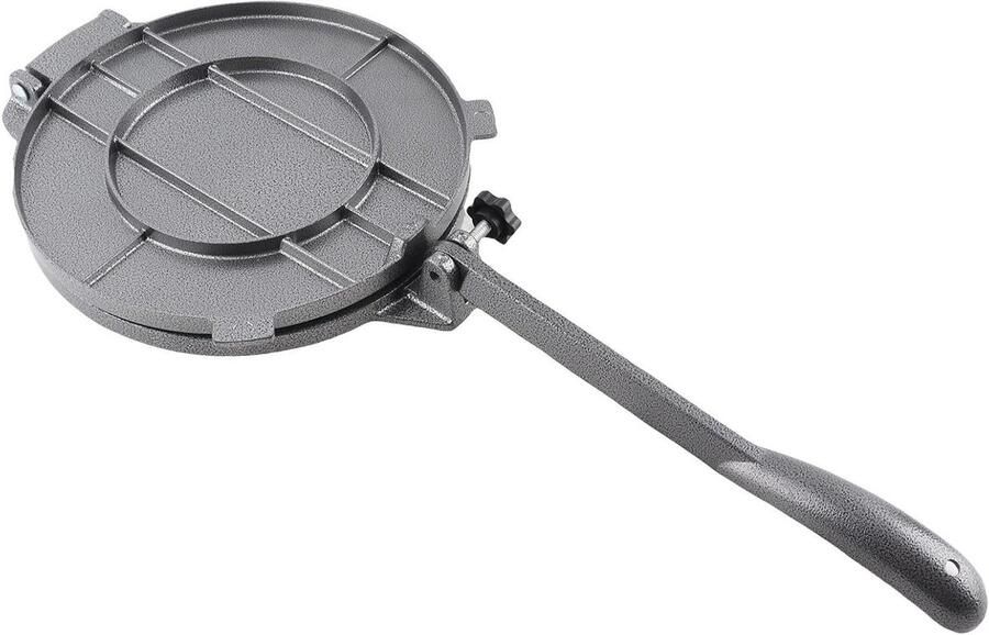 Aluminium Tortilla Pers Pizzataart Maker Gebak Maken Handmatig Keukengerei 20cm Zwart