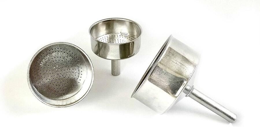 Aluminium Trechter Vervanging- kopjes Aluminium Espresso Koffiezetapparaat Moka Pot- 5 1cm (2 kopjes)
