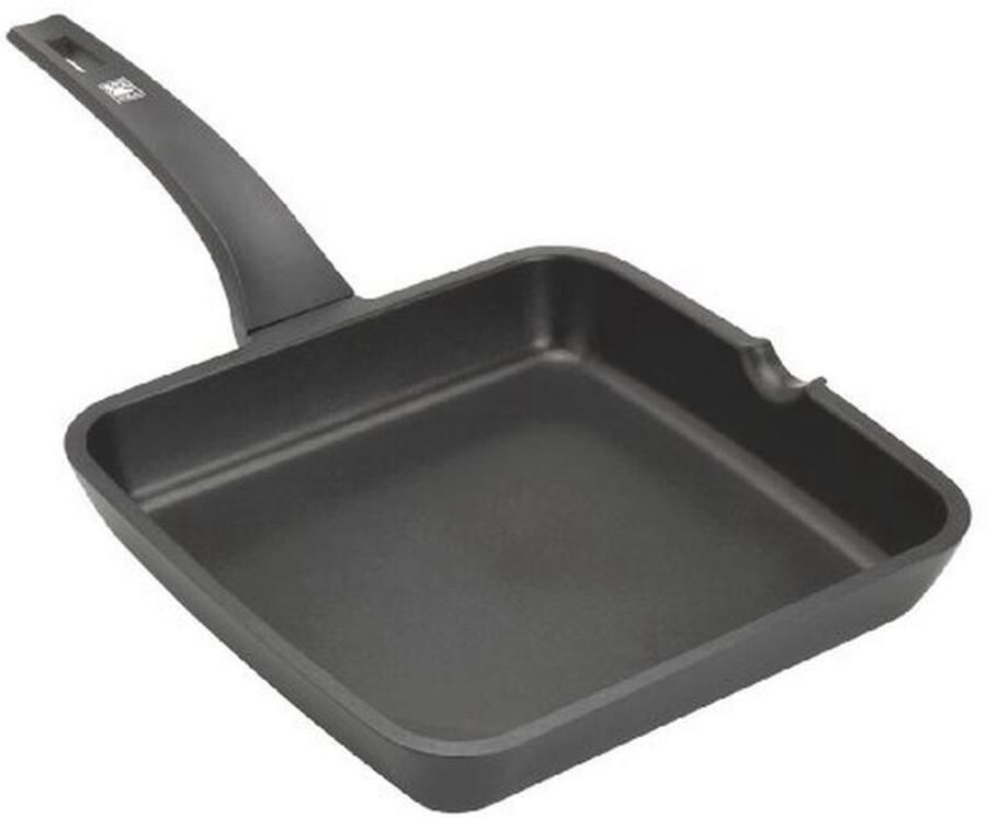 Aluminium Vierkante Grillpan met Handvat 22 cm