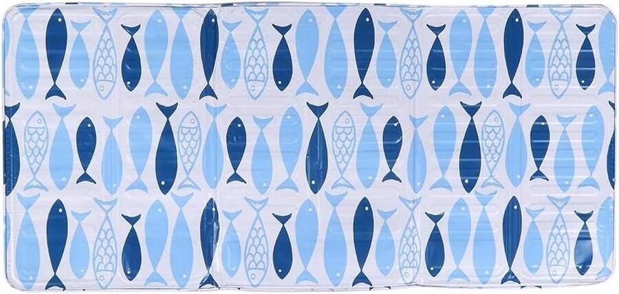 Aluminiumfolie Plaat Spatbescherming Keuken Koken Beschermen Oliebestendig Warmte-isolerend 32x15 Inch Blauw Vis