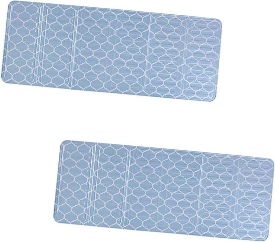 Aluminiumfolie Spatscherm Olieblok Kookplaat Koken Beschermen Hittebestendig Vouwbaar 84.5 x 32.5 cm Blauw