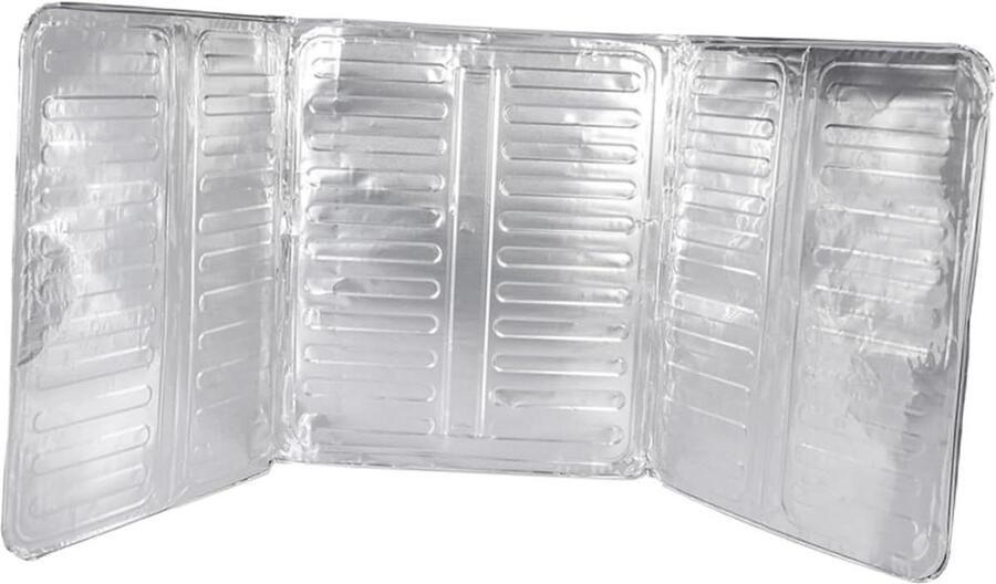 Aluminiumfolie Spatscherm Vetspatscherm Keuken Koken Beschermen Antiroest Ontwerp 84x39 cm Zilver
