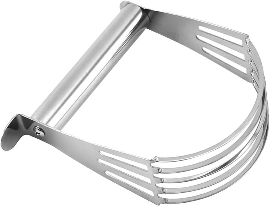Ambachtelijke Bakmixer Deegsnijder Deeg Mengen Ergonomisch Antislip Handvat 133 x 12 cm Zilverkleurig