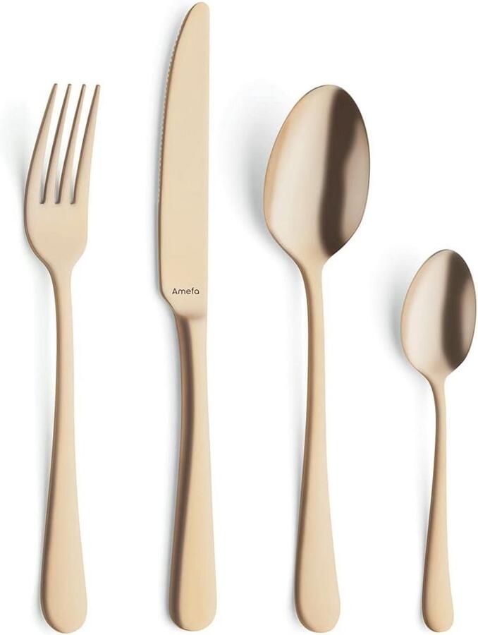 Amefa Austin Gold 32 Piece Cutlery Set 8 Persons