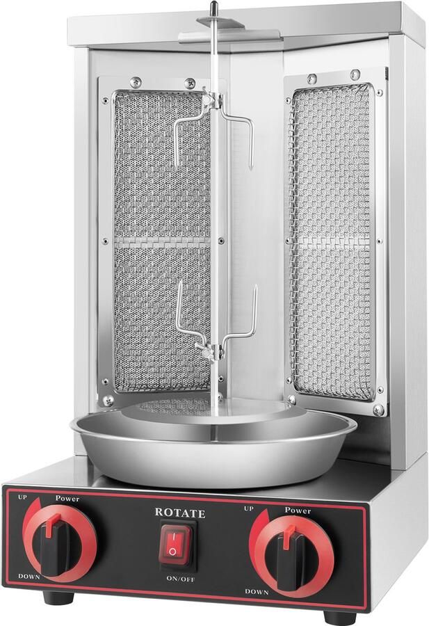 Amolass Döner Kebab Machine Kebab Grill Dönergrill Verticale Grill Automatisch Roterend Voor Thuis Kapsalon Maken