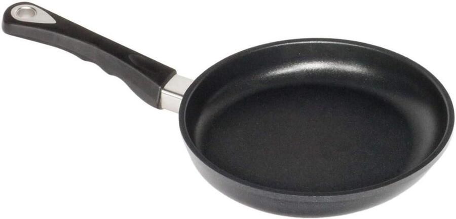 AMT Gastroguss Braadpan 20 cm Ø Zwenkpan 4 cm hoog stevige steel geschikt voor inductie Lotan antiaanbakafwerking gietpan (gegoten aluminium) AMZN-I-420