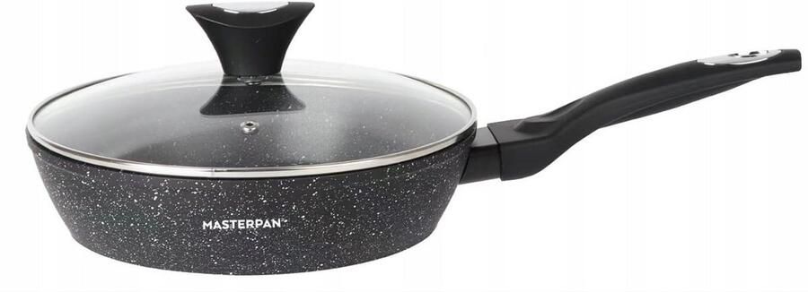 Anti-aanbak braadpan 20 cm met deksel geschikt voor inductie