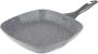 Grill Pan Bakplaat Pan Gezond Koken Antiaanbak Marmer Coating 28 cm Grijs - Thumbnail 1