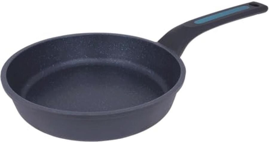 Anti-aanbak Koekenpan 18 cm voor Inductie Gas en Keramisch Lichtgewicht Gietaluminium met Ergonomisch Handvat