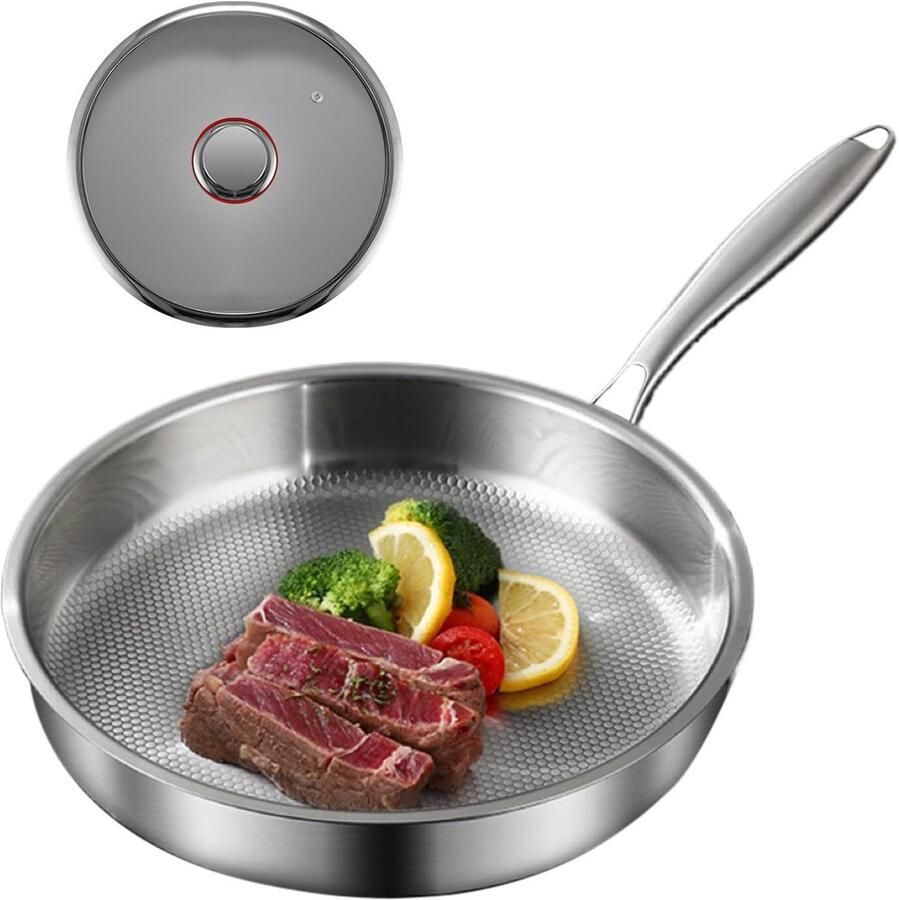 Anti-aanbak Koekenpan Koekjespan Bakpan Dagelijks Koken Krasbestendig Oppervlak 20cm Zwart