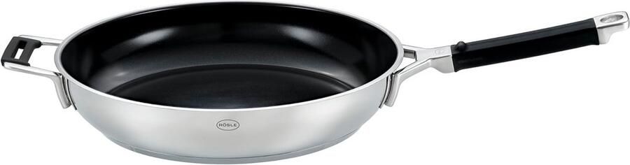 Anti-aanbak koekenpan met keramische glazuurlaag Ø 32 cm hittebestendig tot 260 °C roestvrij staal vaatwasmachinebestendig