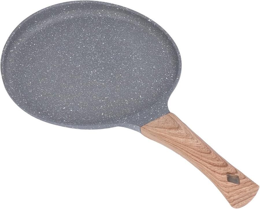 Koekenpan Bakplaat Pannenkoeken Bakken Antiaanbaklaag 22 x 25 cm Grijs