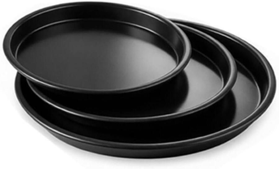 Anti-aanbak Pizzapan Bakplaat Oven Gelijkmatig Bakken Dubbelzijdige Coating 75 inch Zwart
