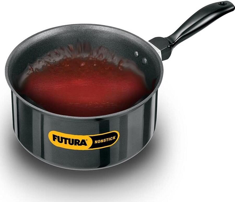 Steelpan Met Deksel Kookpan Sauspan Snel Koken Duurzame Antiaanbaklaag 3 Liter Zwart