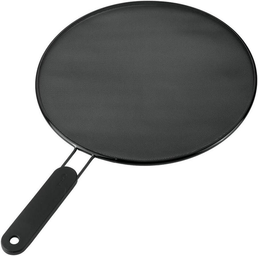 Anti-aanbak Spatscherm Vetvanger Deksel Koken Zonder Kliederen Vaatwasmachinebestendig 29 cm Diameter Zilverkleurig