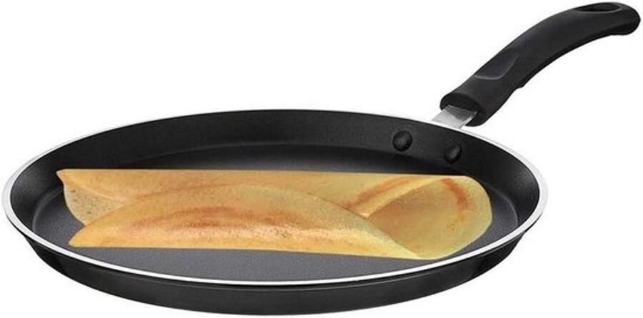 Anti-aanbak Tawa Pan voor Dosa Pannenkoeken en Uttapam Zwart Bruin