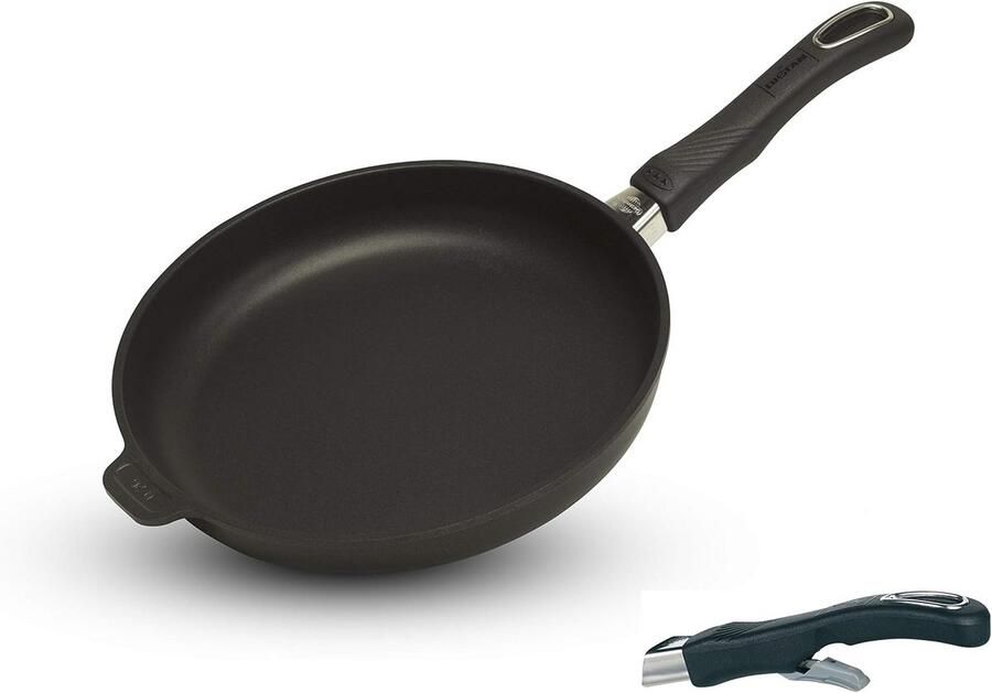 Anti-aanbakbraadpan met afneembare handgreep geschikt voor inductie 26 cm - Foto 2