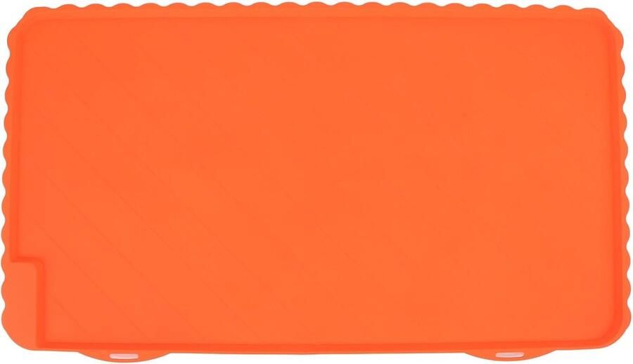 Anti-aanbakmat Siliconen Grillpannenhoes Bakplaat Barbecue Beschermen Hittebestendig Voedselkwaliteit XL Oranje