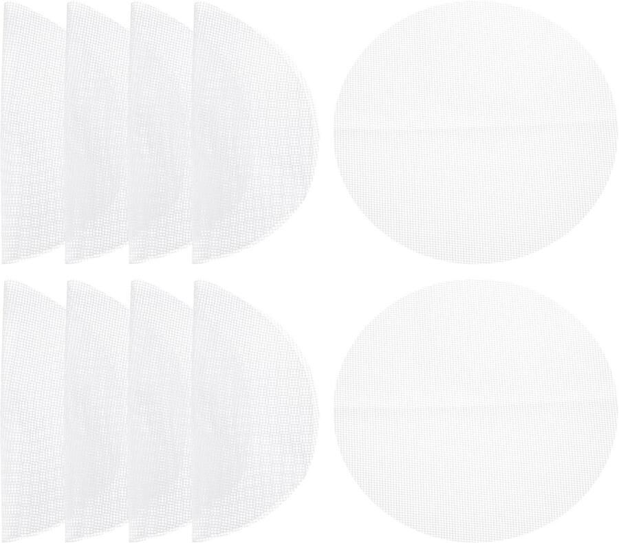 Anti-aanbakmatten Stoommand liners Gezond koken Herbruikbaar en duurzaam 20 cm rond Wit