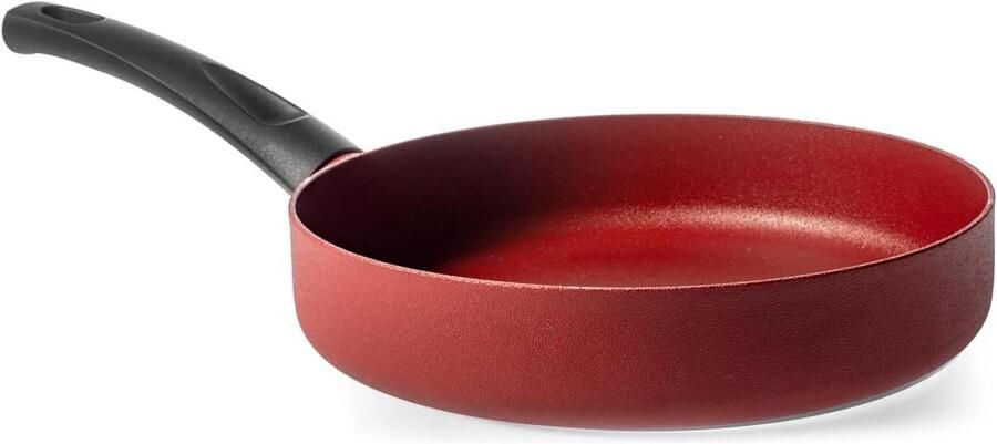 Anti-aanbakpan Koekenpan Dagelijks Koken Geschikt Voor Inductie 28 cm Rood