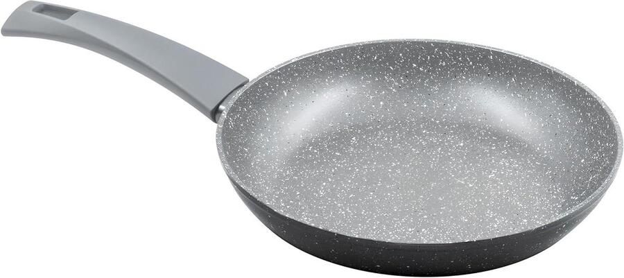 Anti-aanbakpan Koekenpan Steenlook Dagelijks Koken Geschikt Inductie 20 cm Zwart