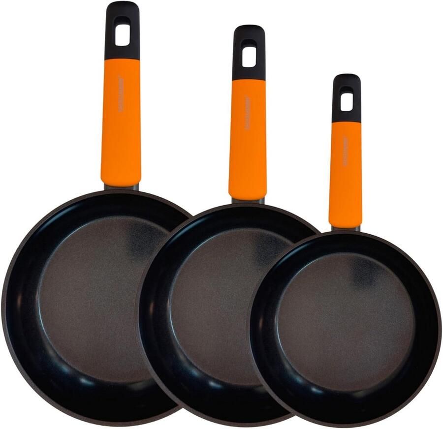 Anti-aanbakpan met keramische coating – gesmede aluminium – PFA-vrij – geschikt voor inductie – 20 24 28 cm