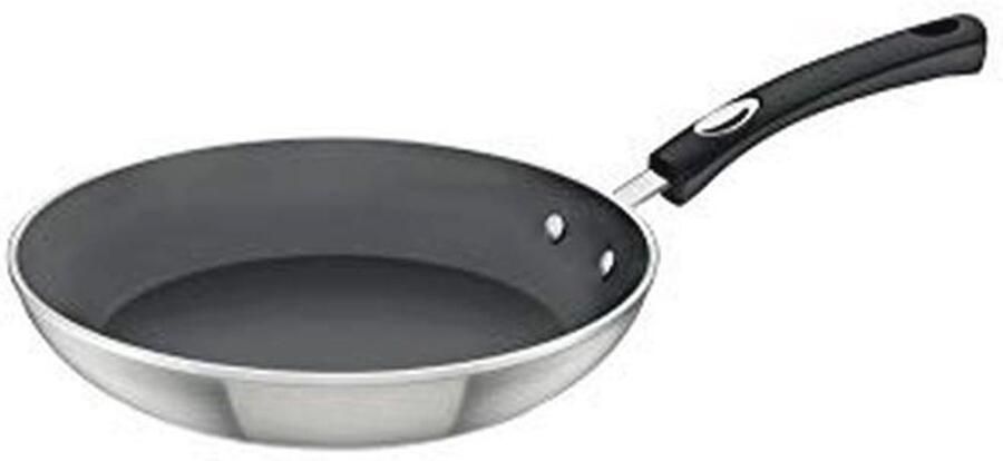Anti-aanbakpan met Siliconen Handvat Geschikt voor Inductie Gas en Elektrische Fornuis 24 cm