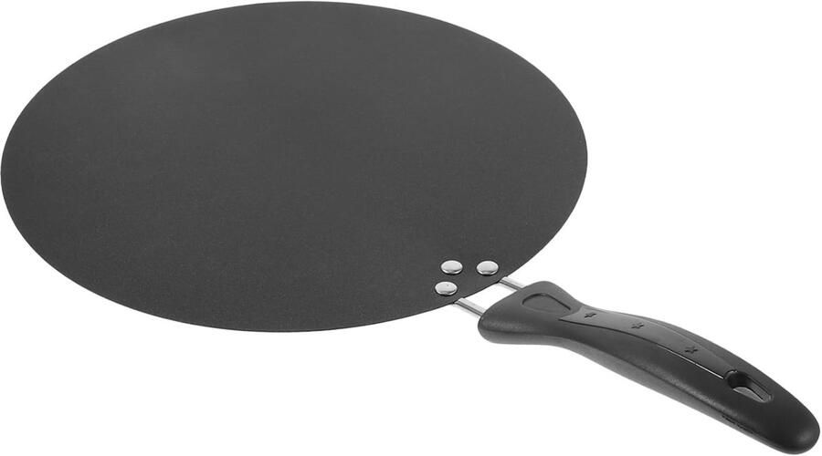 Anti-aanbakpan Pannenkoekenpan Tortillapan Snel Ontbijt Bakken Ovenbestendig Handvat 30cm Diameter Zwart