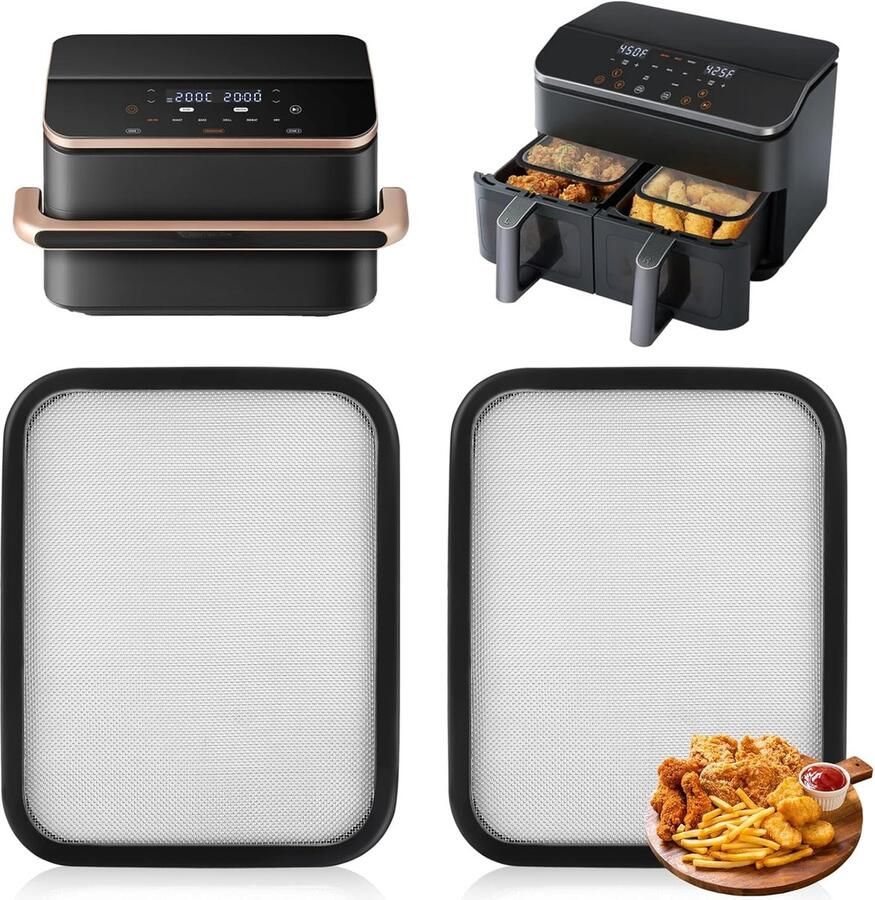 Anti-spat Rooster voor Heteluchtfriteuse 8.5L & 10L Dubbele Mand Accessoire
