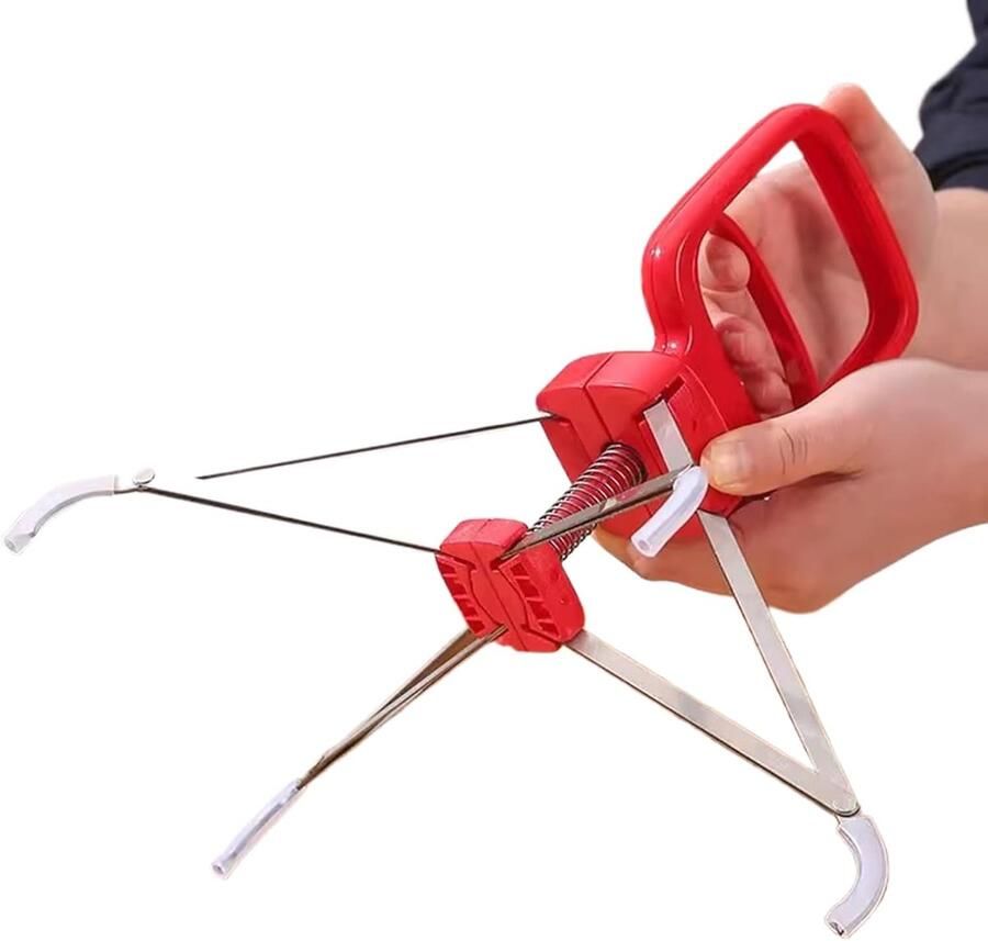 Anti-verbrandingsplaat Gripper Plaat Lifter Hete Schalen Pakken 4-klauw Antislip 25 x 287 cm Rood