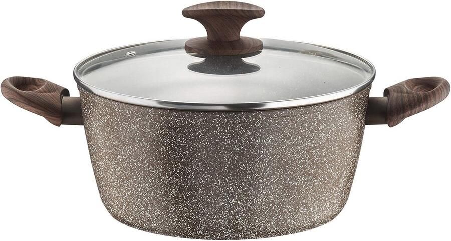 Antiaanbak Braadpan 28 cm met Glazen Deksel
