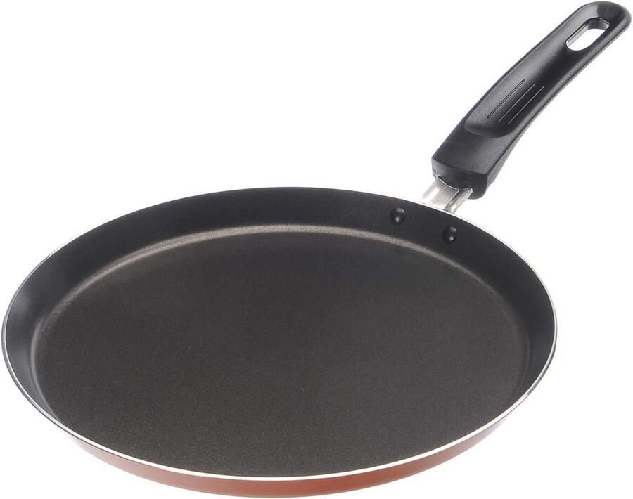 Antiaanbak crêpe pan met thermische handgrepen 25 cm