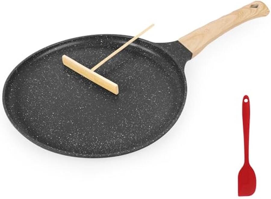 Antiaanbak Crêpepan 26 cm voor Pannenkoeken en Dosa