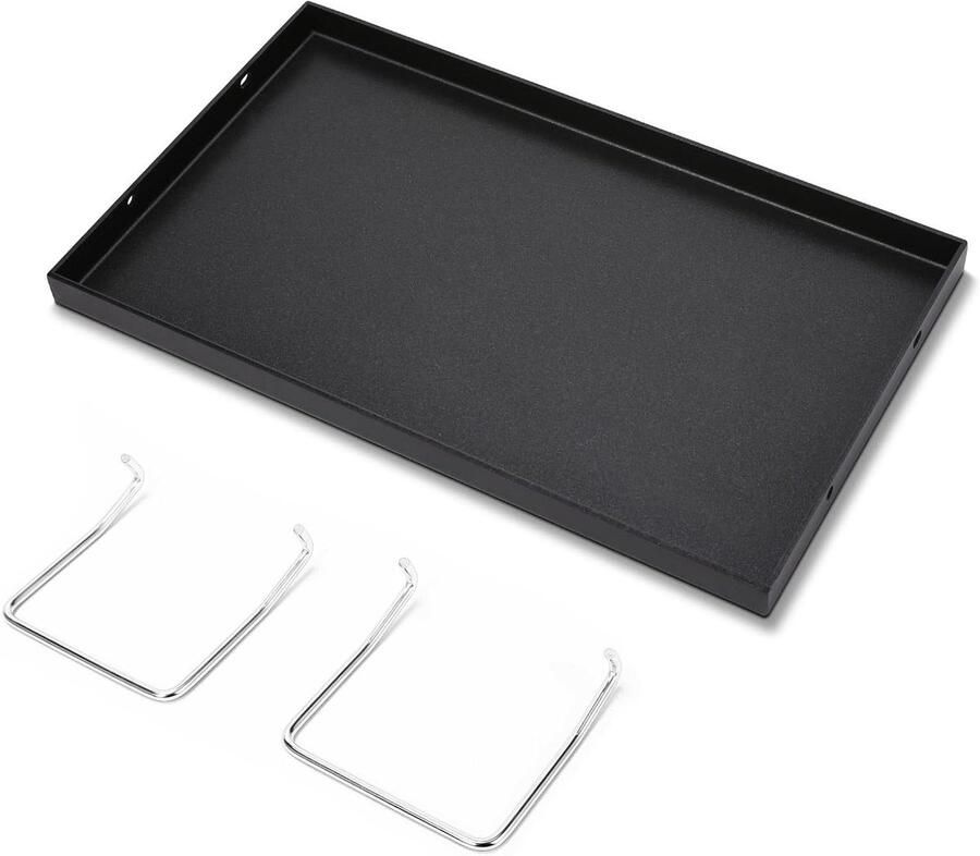 Antiaanbak Grillplaat Gietijzeren Plaat Barbecueën Speciaal voor Enders 468 x 275 cm Zwart