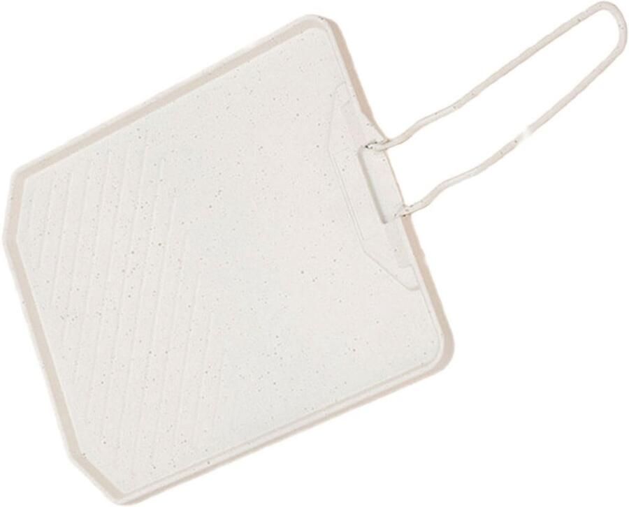 Antiaanbak Koekenpan Grill Pan Buiten Koken Makkelijk Schoon 19 x 38 cm Zwart