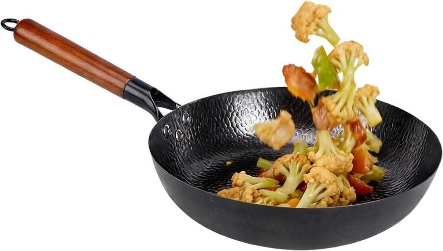 Antiaanbak Koekenpan Keuken Moeiteloos Bakken Afneembare Handgreep 28 cm Zwart