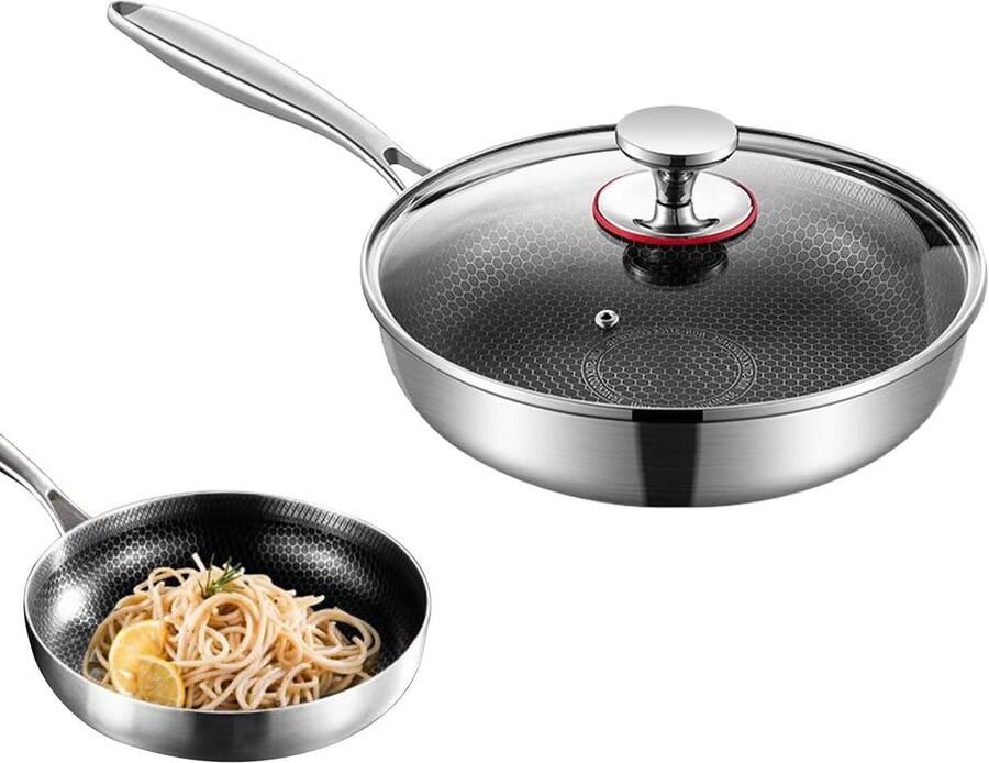 Antiaanbak Koekenpan Keukengerei Bakpan Dagelijks Koken Krasbestendig Lichtgewicht 26 cm