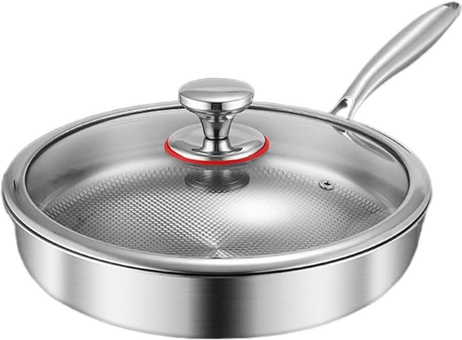 Antiaanbak Koekenpannen Kookpan Bakpan Veelzijdig Koken Metaalbestendige Laag 26 cm Zwart