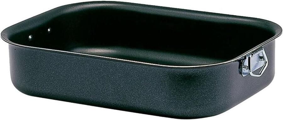 Antiaanbak Kookpan Rotisserie Pan Lekker Koken Met Handvat 25x18 cm Multicolor