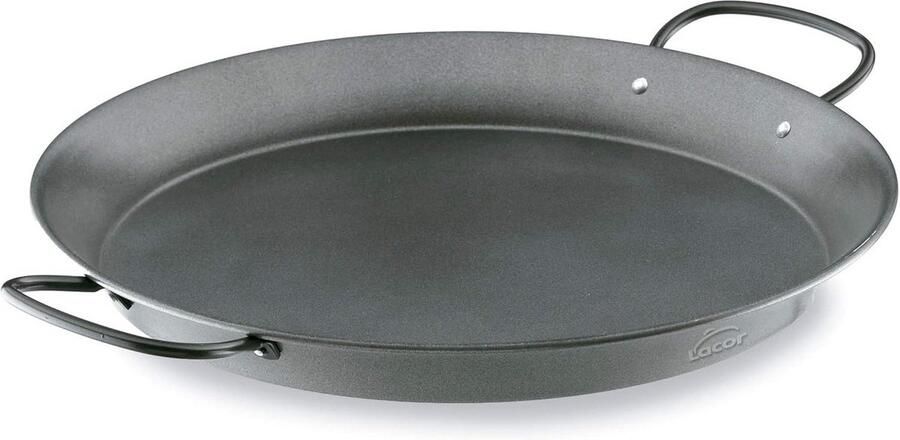 Paella Pan Steel Koekenpan Lekkere Maaltijden Maken Antiaanbaklaag 36 cm Zwart
