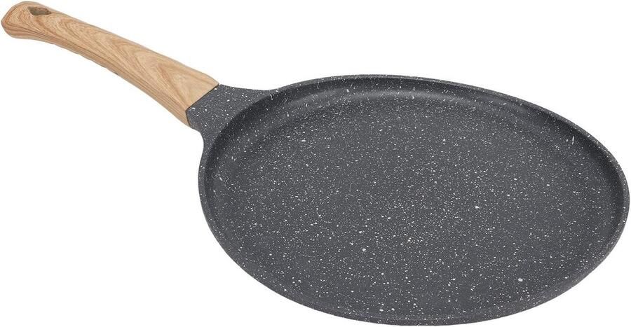 Pannenkoekenpan Omeletpan Braadpan Lekkere Pannenkoeken Bakken PFOA-vrije Anti-aanbaklaag 19.5 cm Zwart