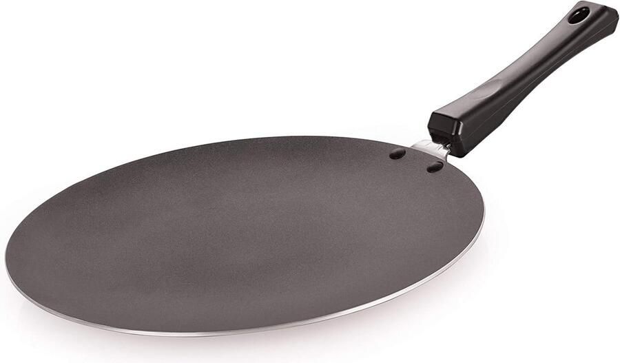 Antiaanbak Roti Tawa Pan Aluminium 27.5 cm Compatibel voor Gasfornuis