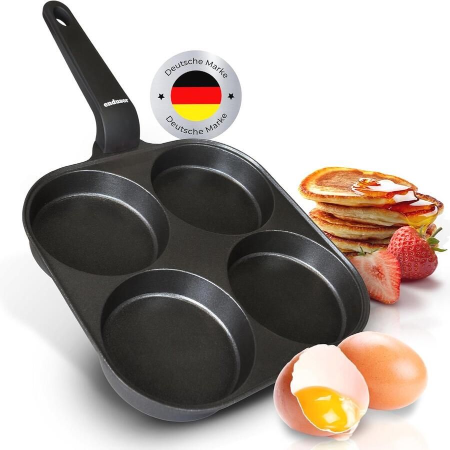 Antiaanbak Spiegeleipan 21 cm voor Inductie en Gas – Perfect voor Pannenkoeken en Eiergerechten