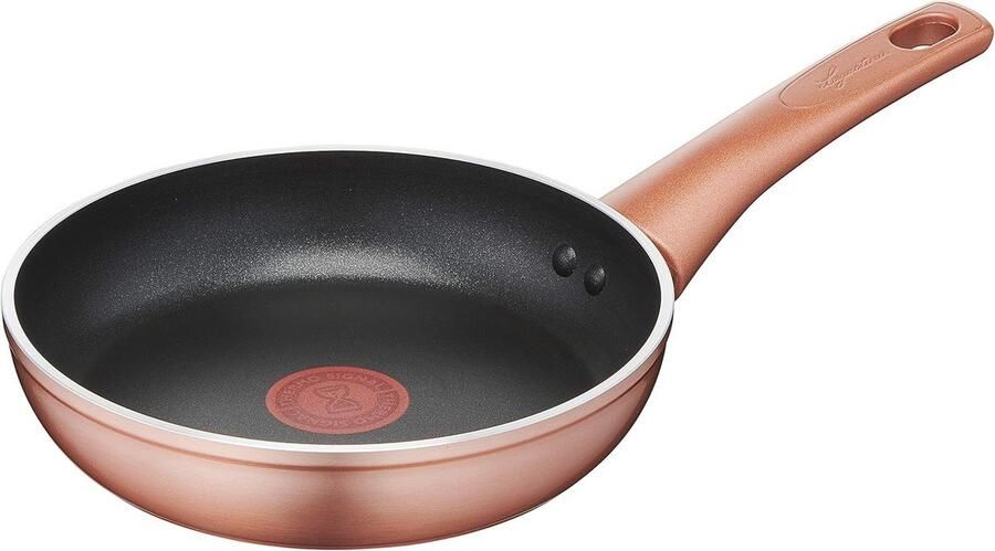 Antiaanbakpan Ø 20 cm met kopereffect Geschikt voor gas en oven Titanium coating