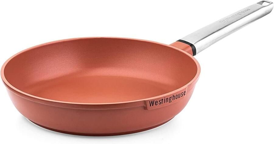 Antiaanbakpan Gecoate pan Dagelijks koken Ovenbestendig tot 220°C 24cm Rood