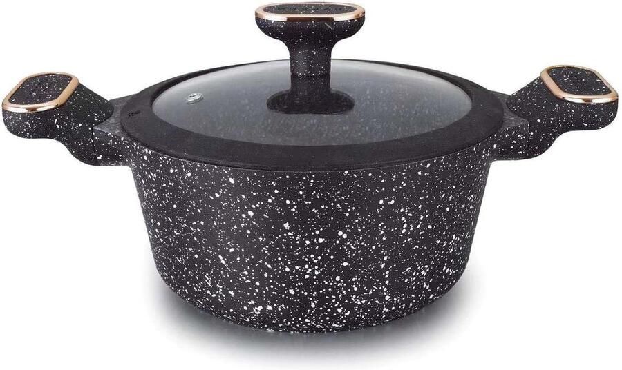 Antiaanbakpan Keramiek Koekenpan Graniet Gezond Koken Lotuseffect Coating 20 cm Grijs