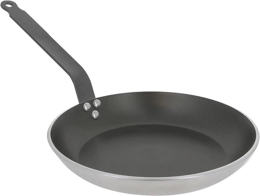 Antiaanbakpan Koekenpan Aluminium Gevoelig Koken Inductie Geschikt 28 cm Zilver